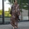 Cloe | Løs langærmet kjole i stilfuldt leopardprint