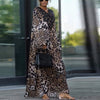 Cloe | Løs langærmet kjole i stilfuldt leopardprint
