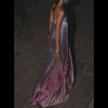 Glenda | Ombre strapless plisse-kjole