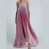 Glenda | Ombre strapless plisse-kjole