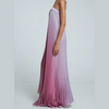 Glenda | Ombre strapless plisse-kjole
