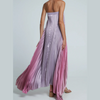 Glenda | Ombre strapless plisse-kjole