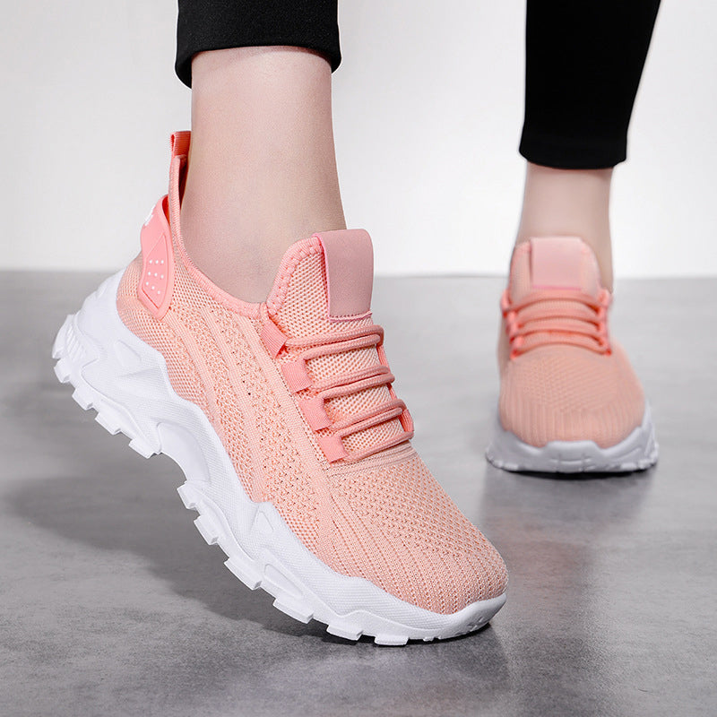 Xarien | Sneakers i mesh med formstøbte hvide såler