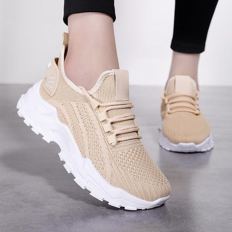 Xarien | Sneakers i mesh med formstøbte hvide såler