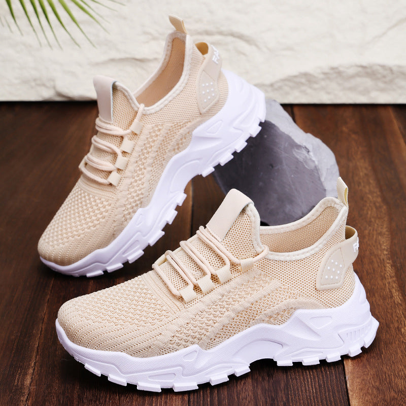 Xarien | Sneakers i mesh med formstøbte hvide såler
