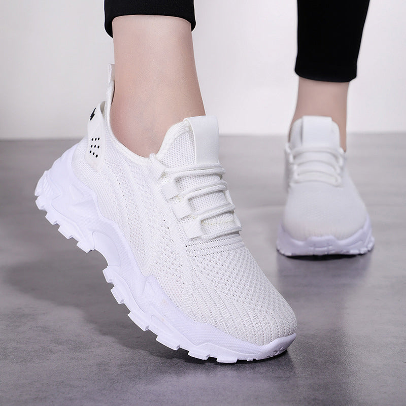 Xarien | Sneakers i mesh med formstøbte hvide såler