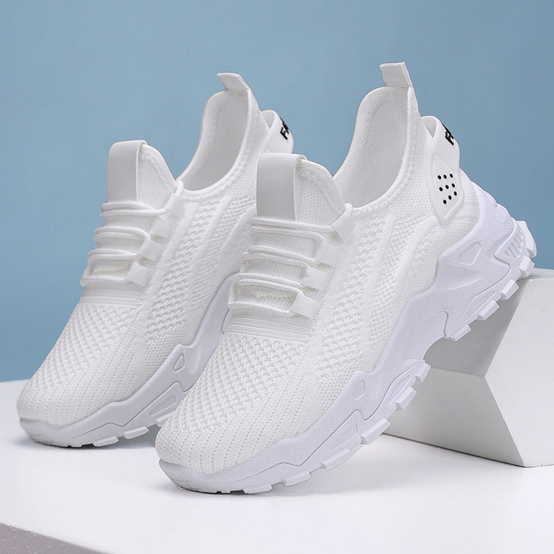 Xarien | Sneakers i mesh med formstøbte hvide såler