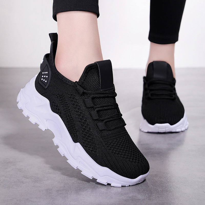 Xarien | Sneakers i mesh med formstøbte hvide såler