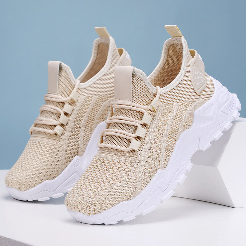 Xarien | Sneakers i mesh med formstøbte hvide såler