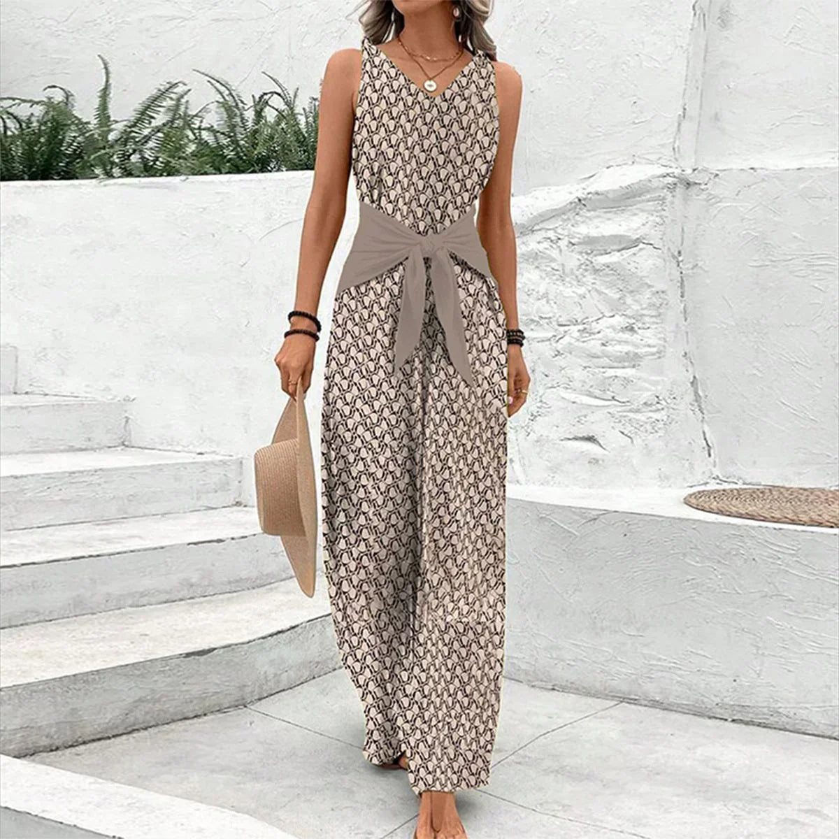 Keena | Stilfuld bomulds-jumpsuit med elegance